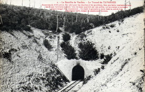Tunnel de Tavannes, souterrain de 1500 mètres